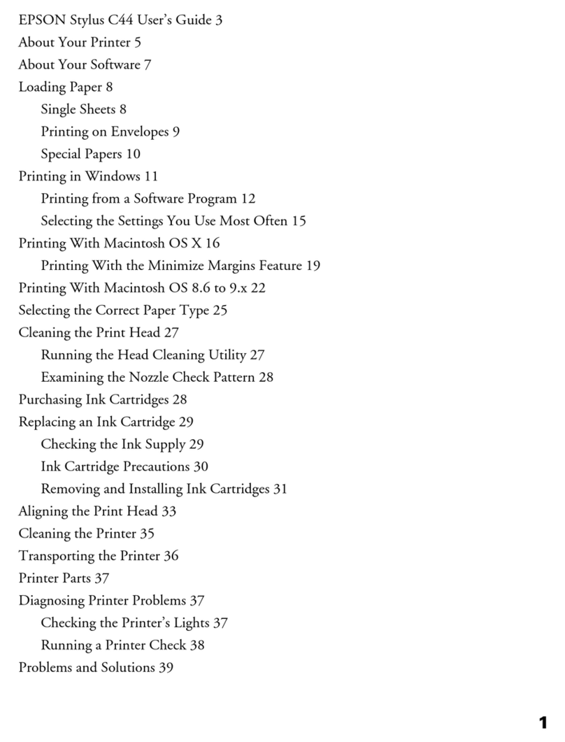 Epson Stylus C44 Manuel utilisateur