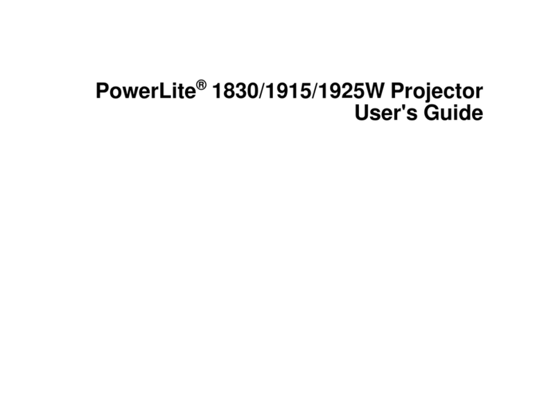 Epson PowerLite 1830 Manuel utilisateur