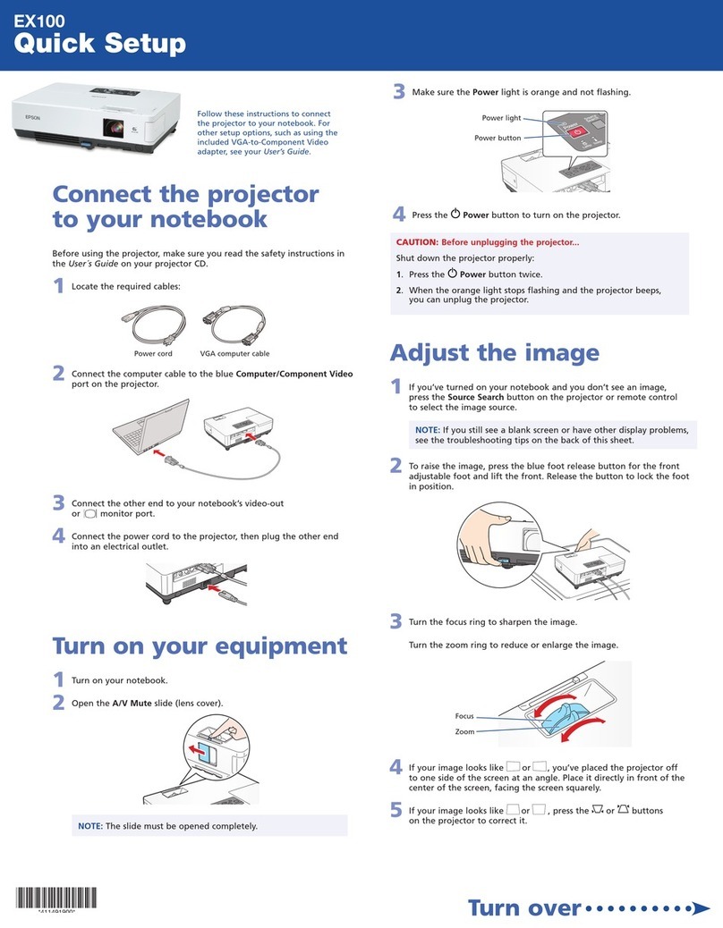 Epson EX100 Fiche technique