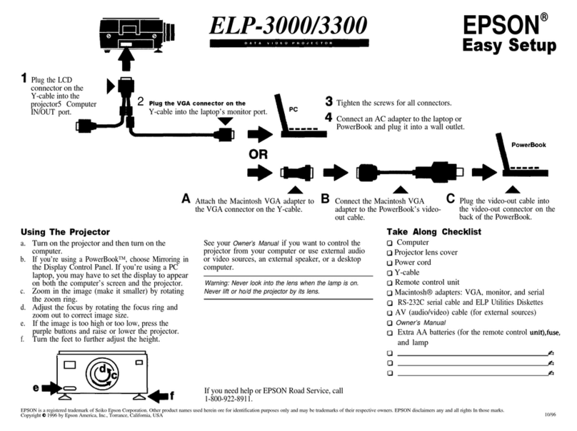 Epson Elp-3000 Fiche d'information produit