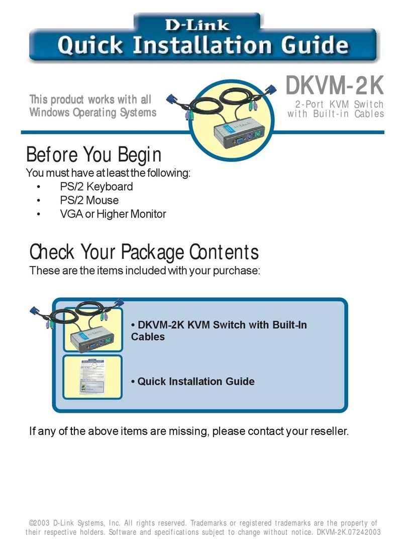 D-Link DKVM-2K Manuel utilisateur