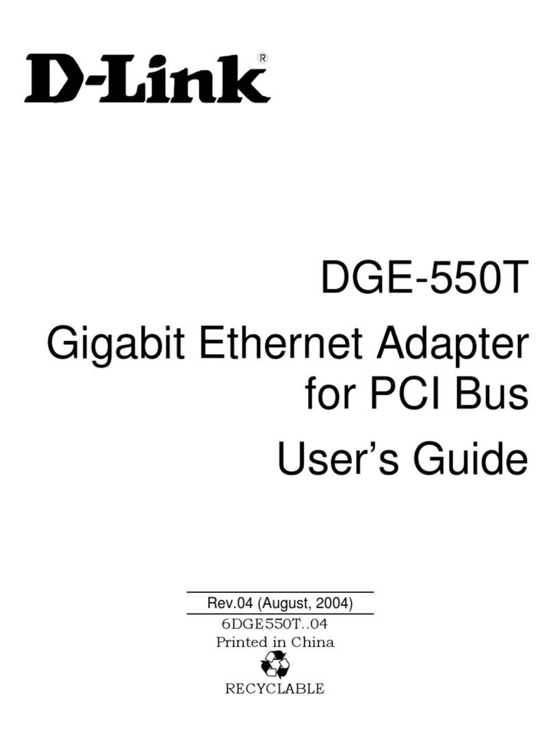 D-Link DGE-550T Manuel utilisateur