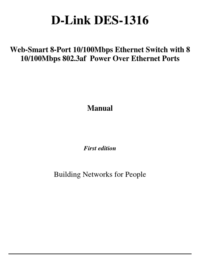D-Link DES-1316 - Switch Manuel utilisateur
