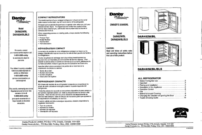 Danby DAR452 Manuel utilisateur