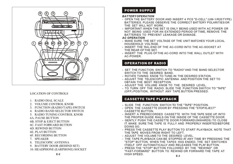 Coby CX-144 Manuel utilisateur