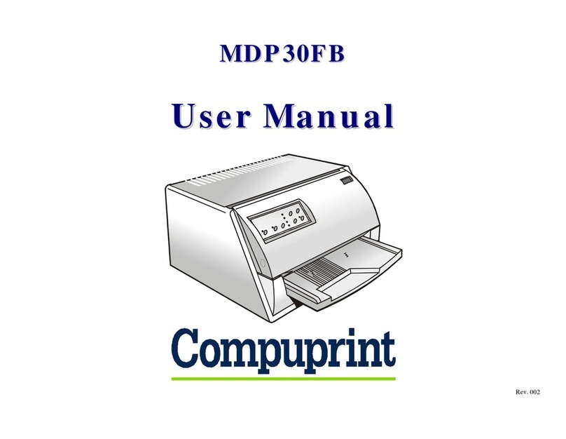 Compuprint MDP 30FB Manuel utilisateur Compuprint MDP 30FB Manuel utilisateur