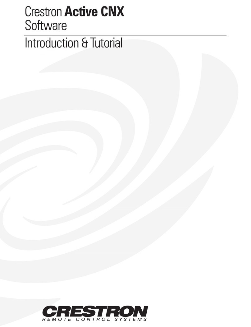 Crestron Active CNX Instructions de fonctionnement