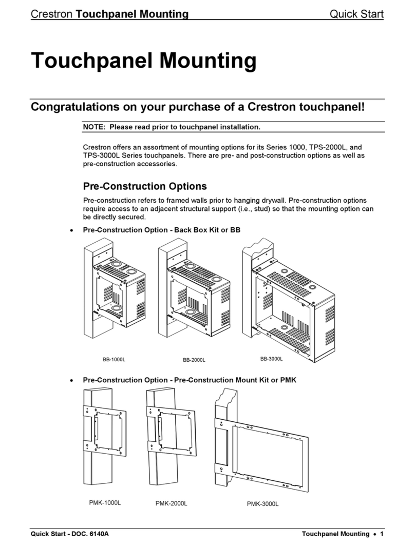 Crestron Lsys TPS 2000L Manuel utilisateur