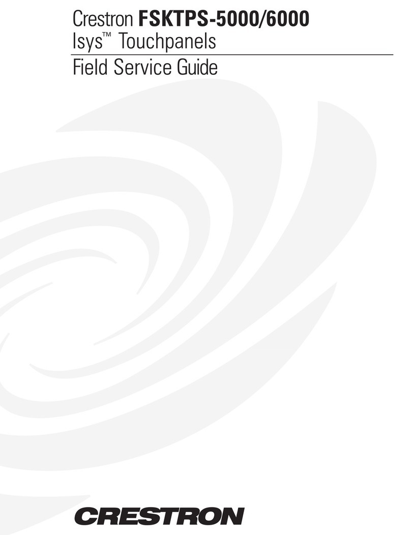 Crestron Isys TPS-5000 Manuel utilisateur Crestron Isys TPS-5000 Manuel utilisateur