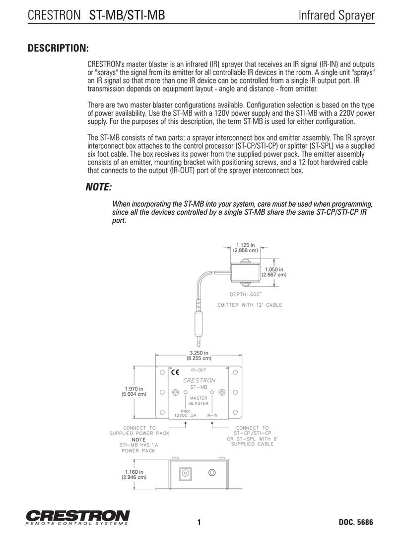 Crestron ST-MB Manuel utilisateur