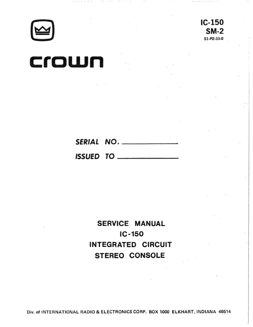 Crown IC-150 Manuel utilisateur