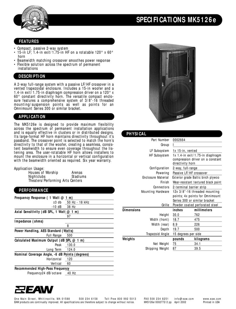 EAW MK5126e Manuel utilisateur