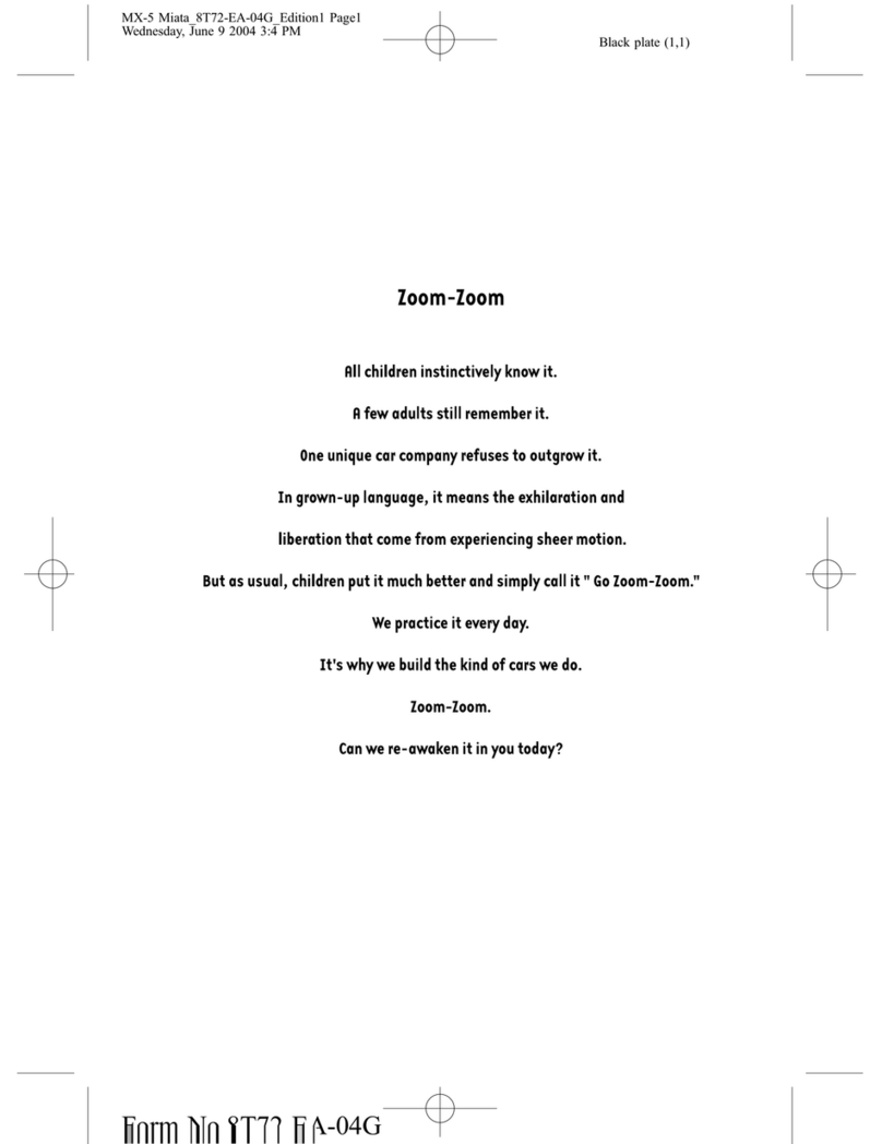 Mazda 2004 Miata MX-5 Manuel utilisateur