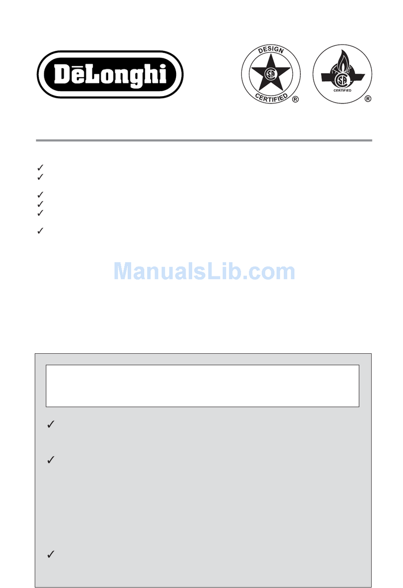 DeLonghi DEGCT424FSS Manuel utilisateur