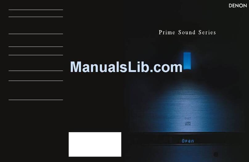 Denon D-107 Manuel utilisateur Denon D-107 Manuel utilisateur