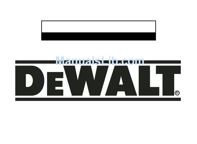 DeWalt DW441 Manuel utilisateur