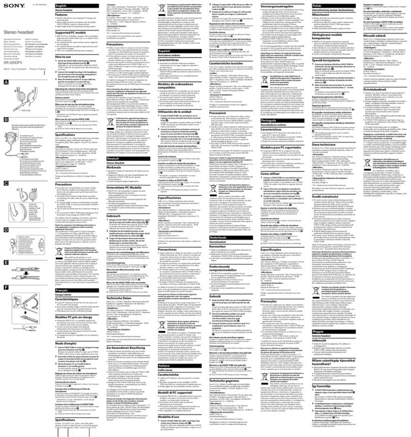 Sony DR-320DPV Manuel utilisateur