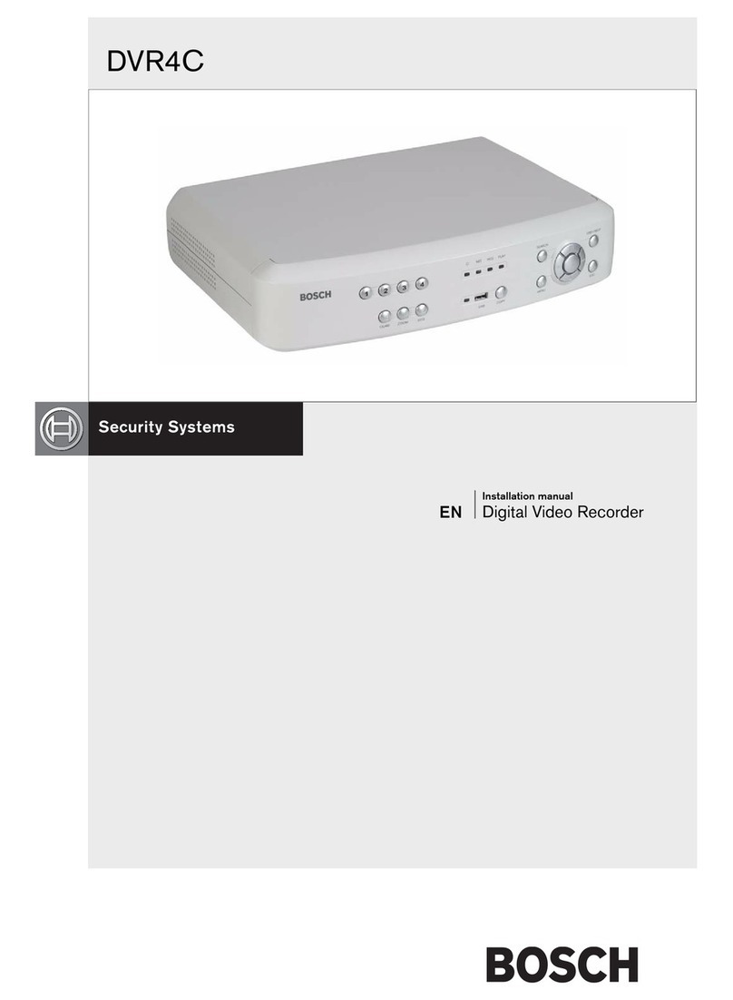 Bosch DVR4C1161 Manuel utilisateur