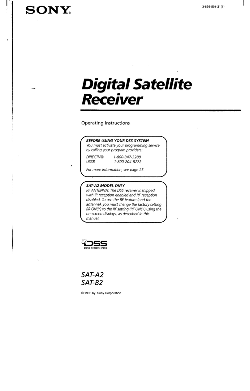 Sony SAT-A2 Operating Instructions  (primary... Manuel utilisateur