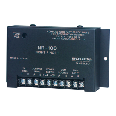 Bogen NR-100 Manuel utilisateur