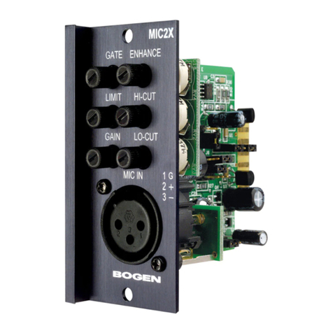 Bogen MIC2X Manuel utilisateur