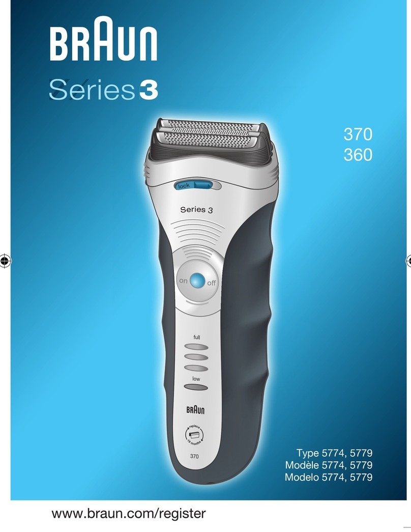 Braun Gillette Contour 360 Manuel utilisateur