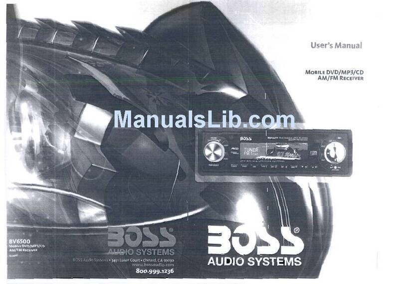 Boss Audio Systems BV6500 Manuel utilisateur