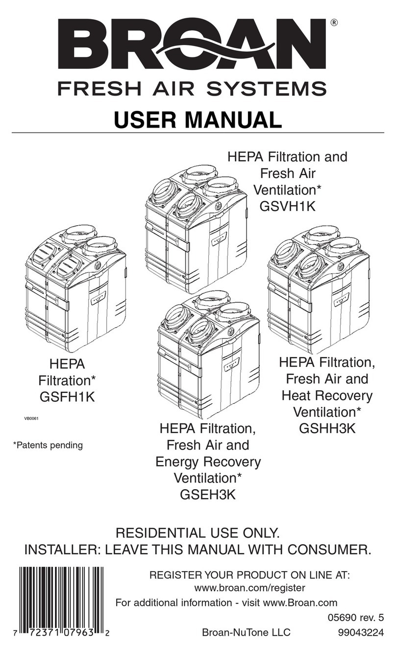 NuTone GSEH3K Manuel utilisateur