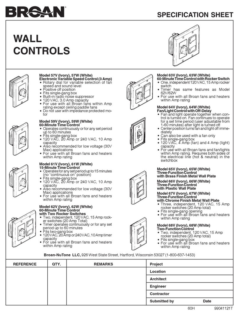 NuTone DH100 Manuel utilisateur