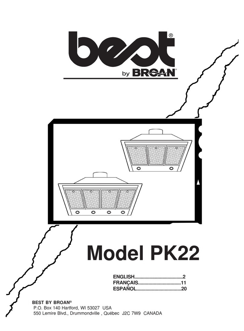 NuTone PK22 Manuel utilisateur