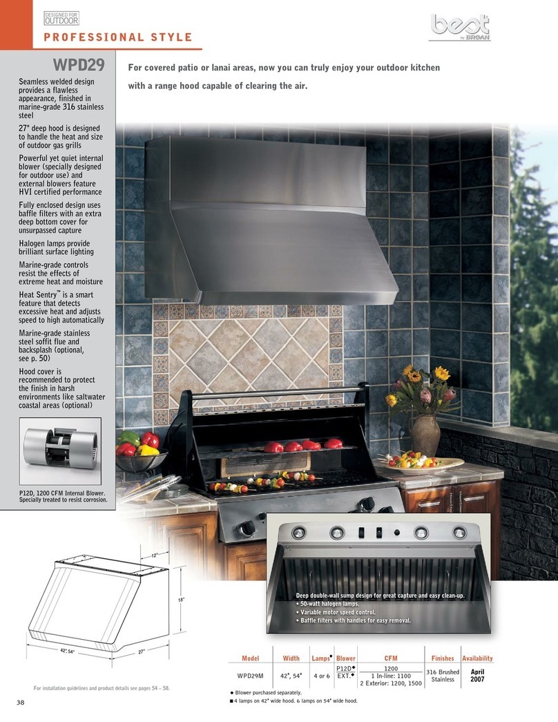 Broan BEST WPD29M Series Manuel utilisateur