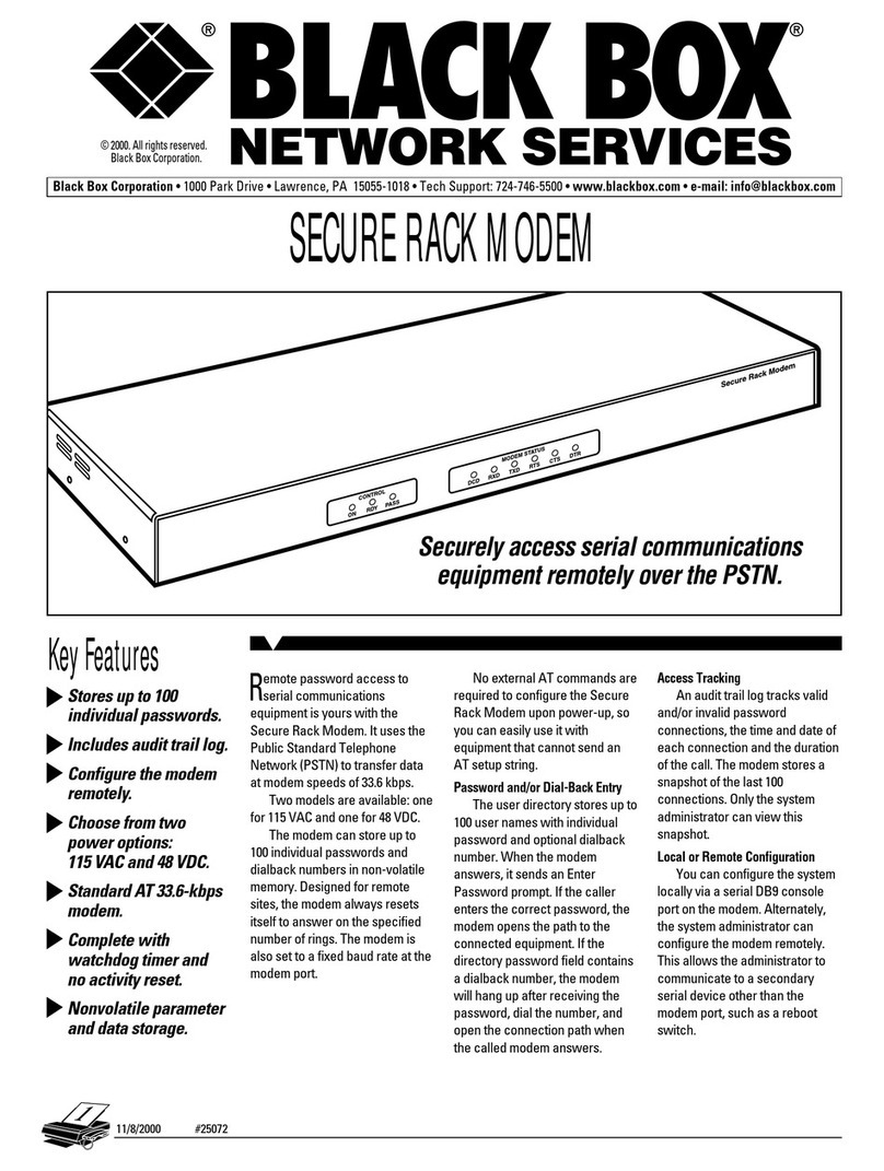 Black Box MD960A Manuel utilisateur