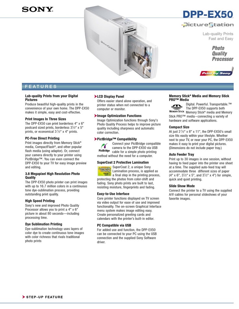 Sony DPP-EX50 Manuel utilisateur
