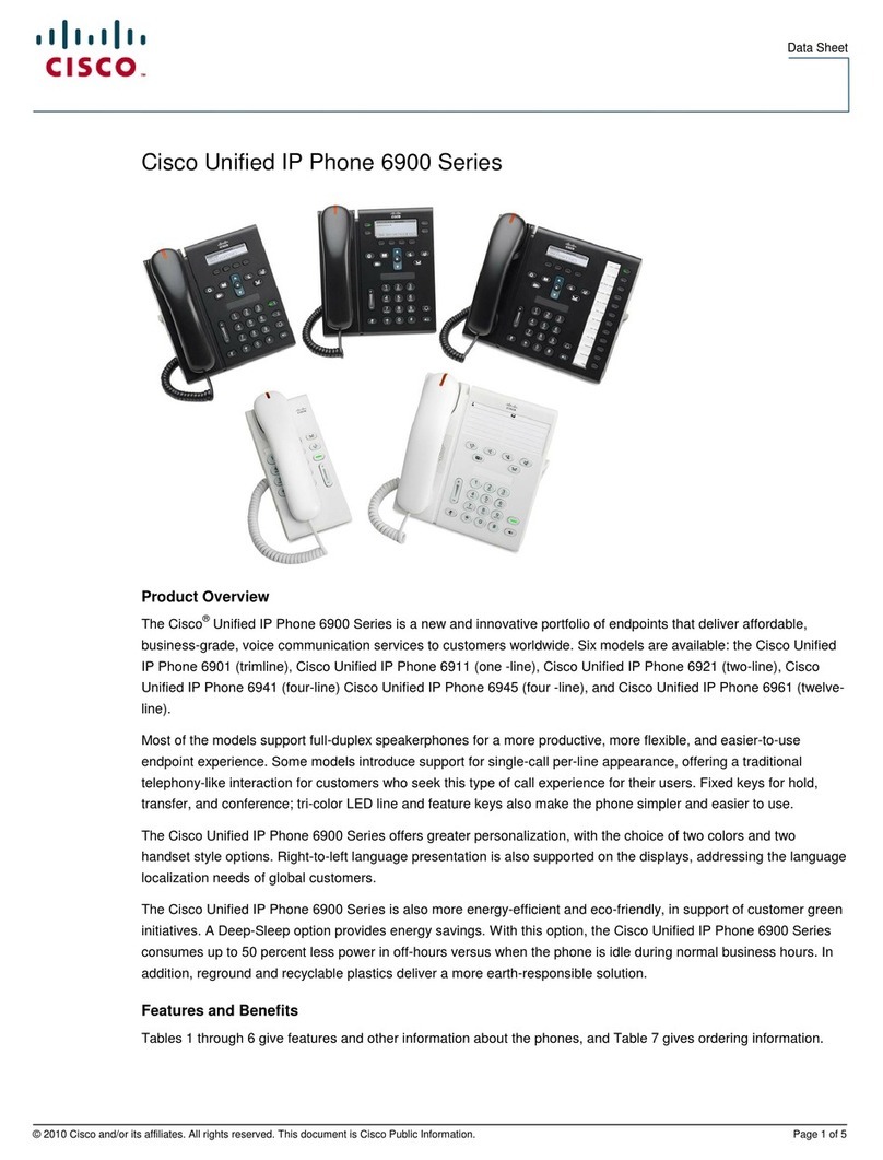 Cisco 6901 Standard Manuel utilisateur