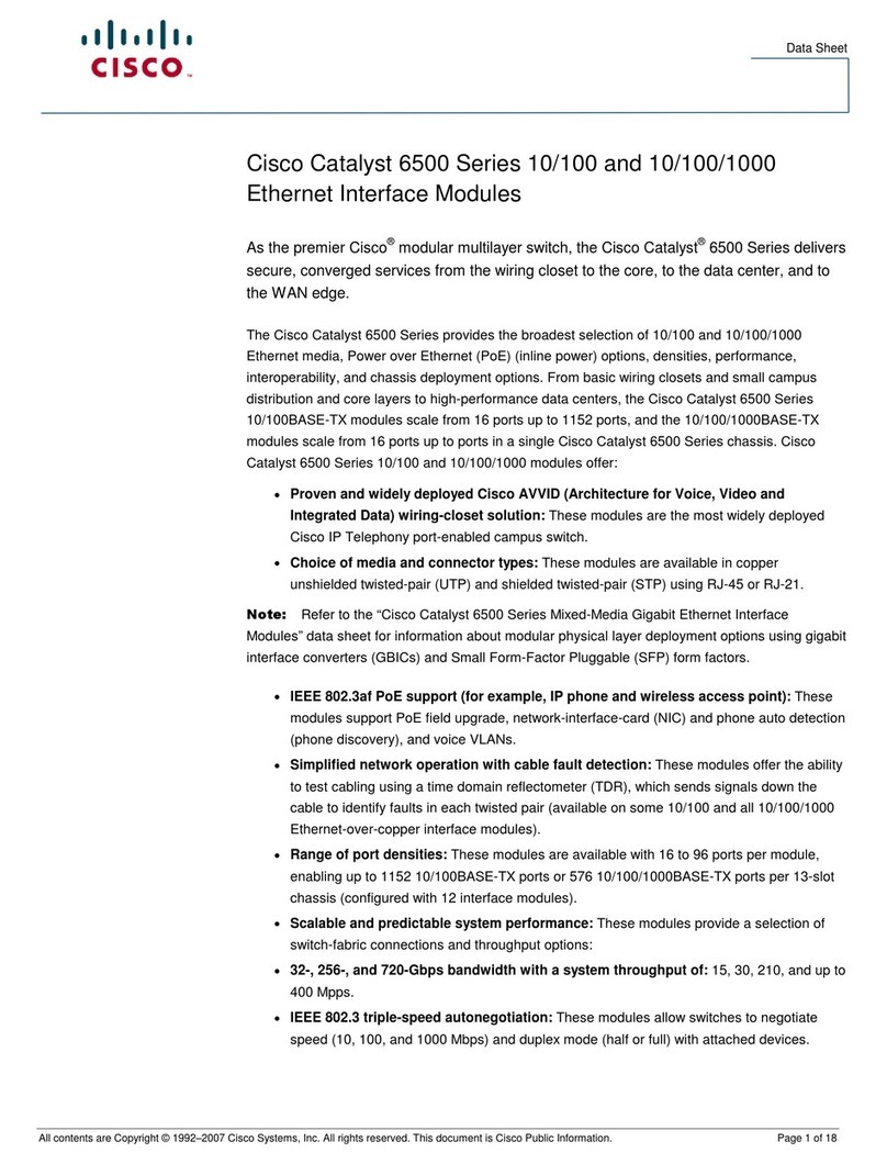 Cisco Catalyst X6148 Manuel utilisateur