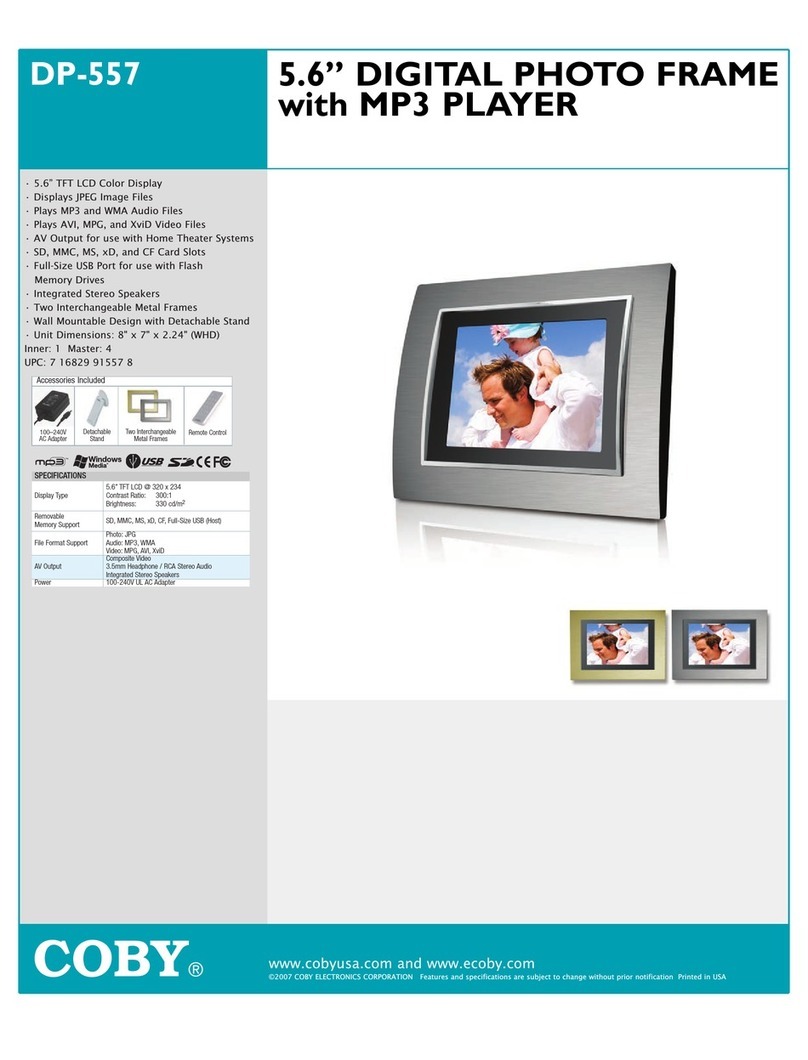 Coby DP-557 Manuel utilisateur