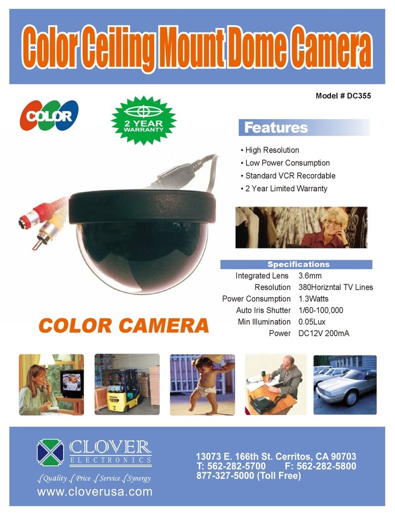 Clover DC355 Manuel utilisateur