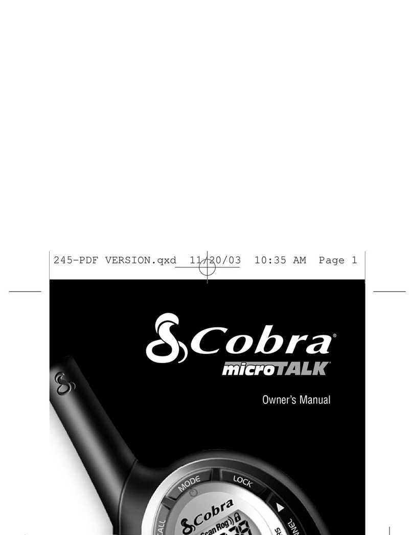Cobra microTALK PR 245 Manuel utilisateur