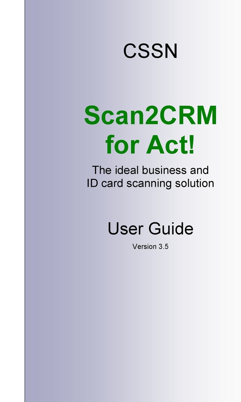 CSSN ScanShell 800N Manuel utilisateur