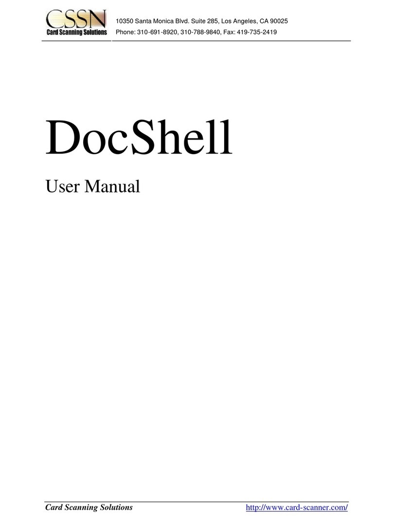 CSSN ScanShell 2000 Manuel utilisateur