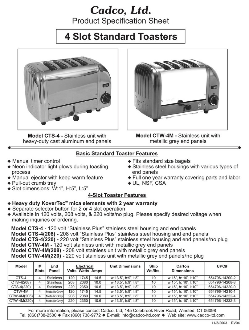 Cadco CTS-4 Manuel utilisateur