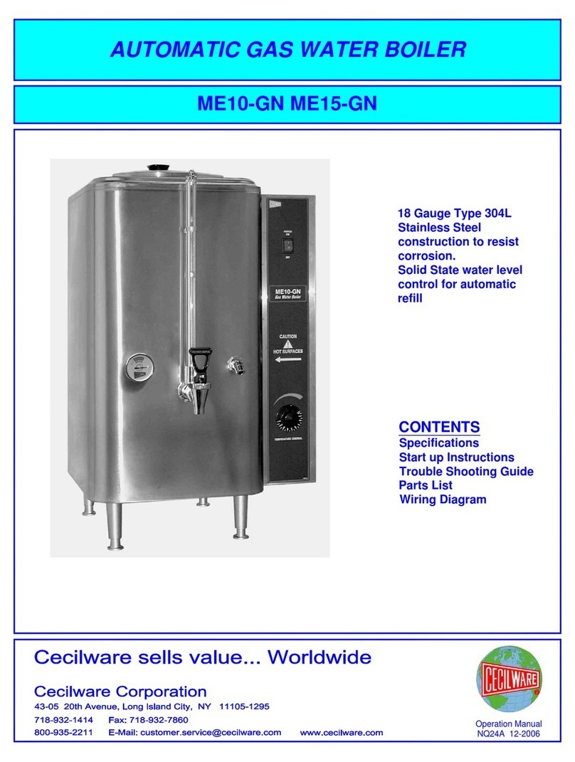 Cecilware ME10-GN Manuel utilisateur