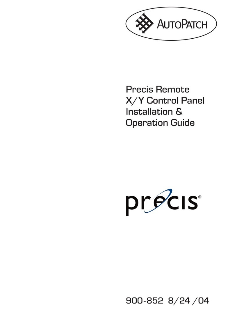 AMX Precis Instructions d'utilisation d'origine