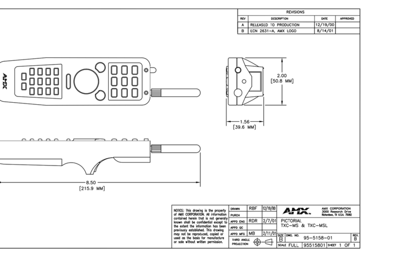 AMX TXC-MS Mode d’emploi