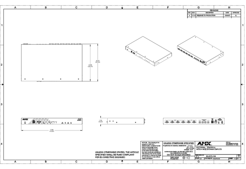 AMX TPI-PRO-4 Guide de démarrage rapide AMX TPI-PRO-4 Guide de démarrage rapide