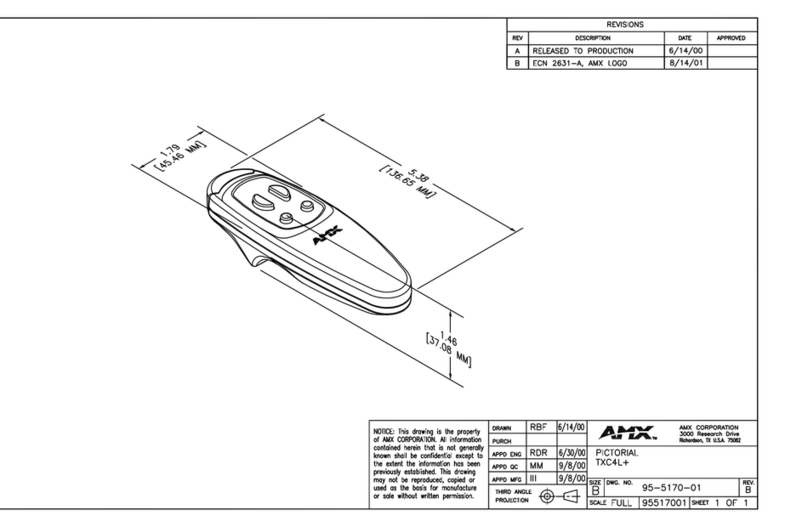 AMX TXC4L+ Mode d’emploi AMX TXC4L+ Mode d’emploi