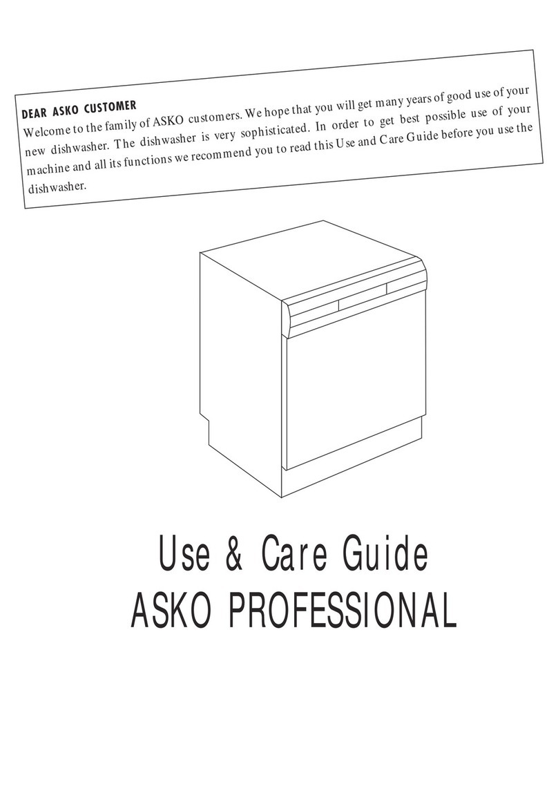 Asko D3900 Professional Manuel utilisateur