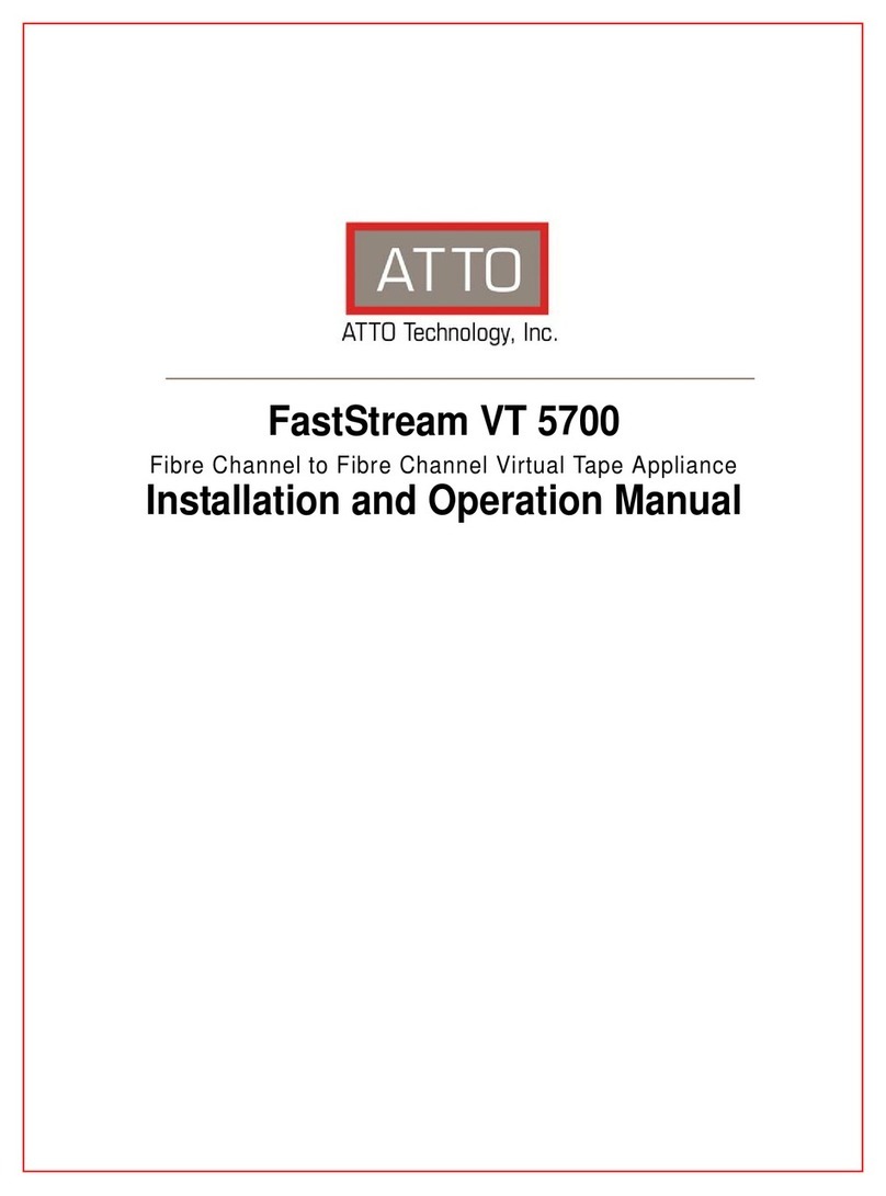 ATTO Technology FastStream VT 5700 Manuel utilisateur