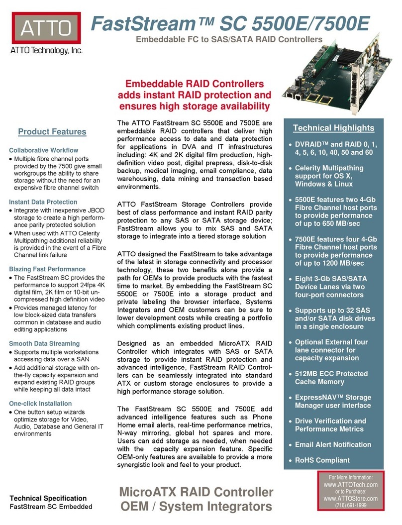 ATTO Technology FastStream SC 5500E Manuel utilisateur