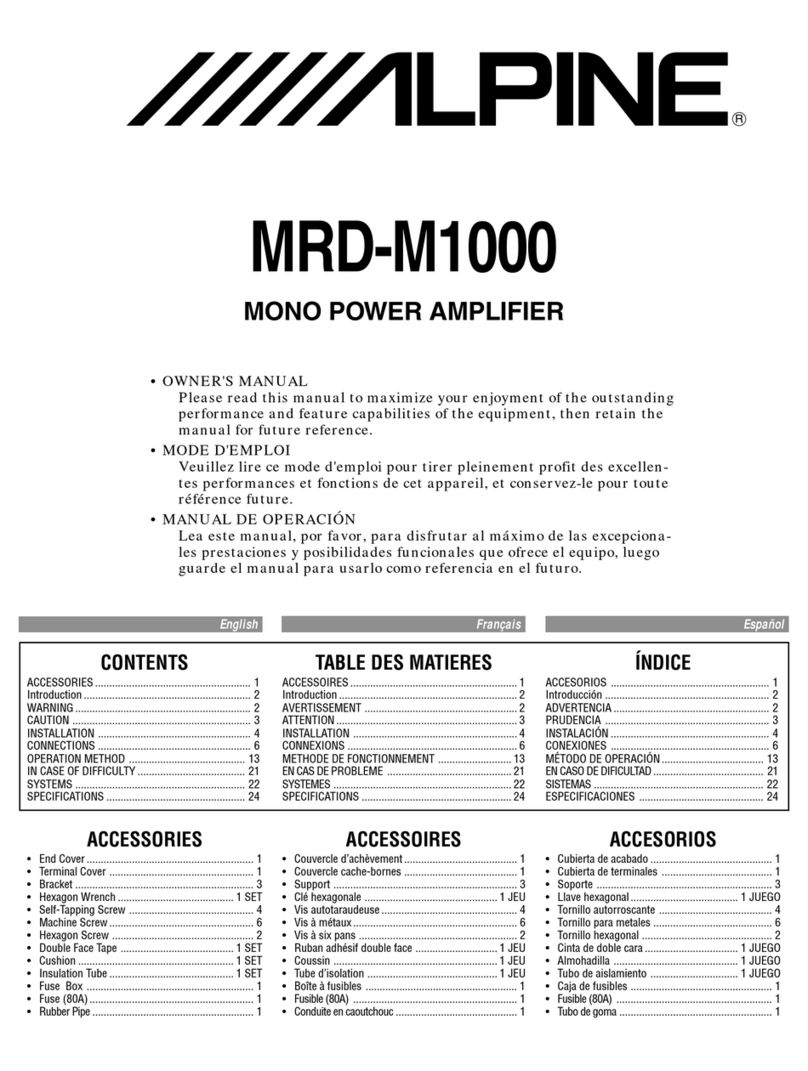 Alpine MRD-M1000 Manuel utilisateur